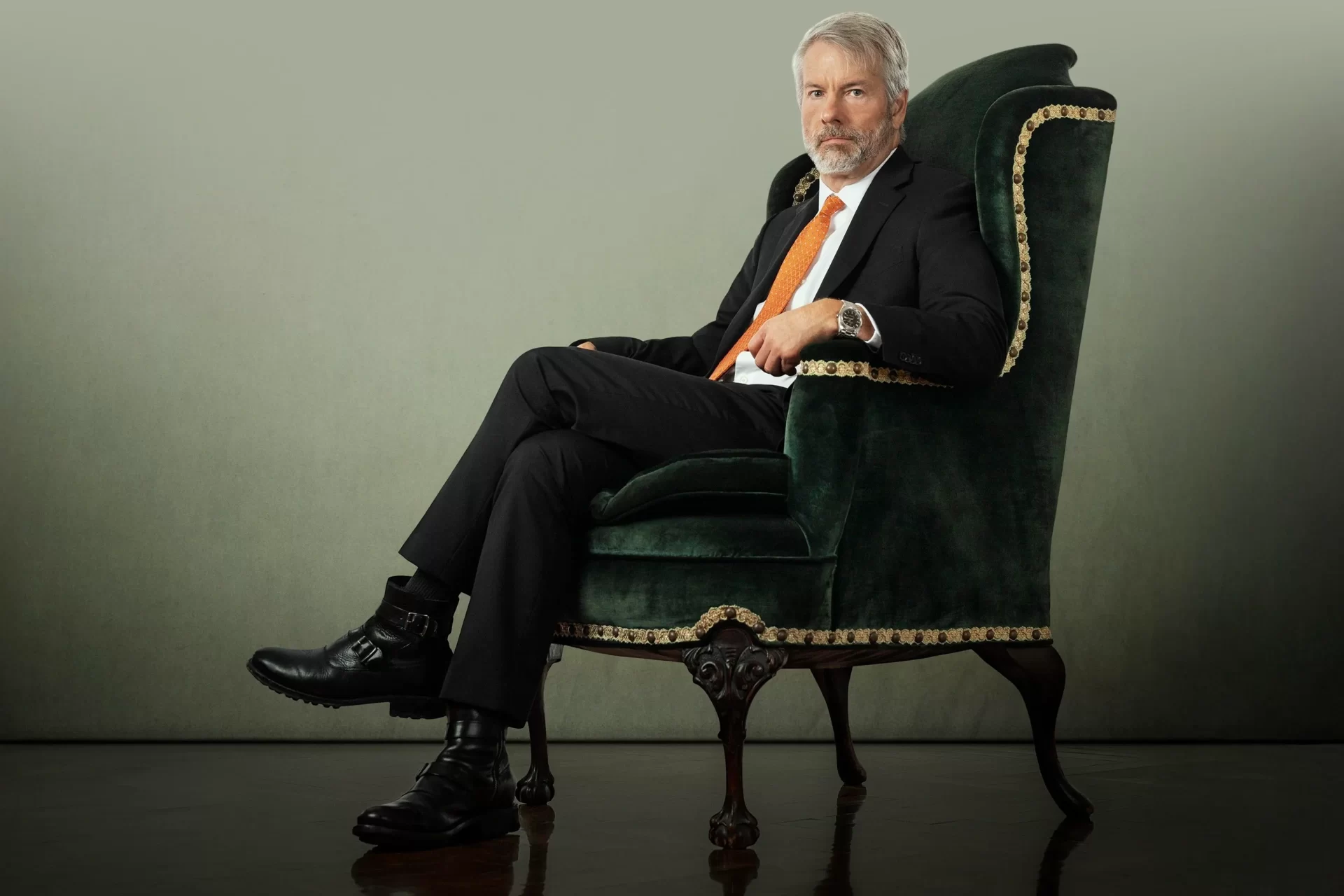 Tỉ phú Michael Saylor; Ảnh Jamel Toppin chụp cho Forbes