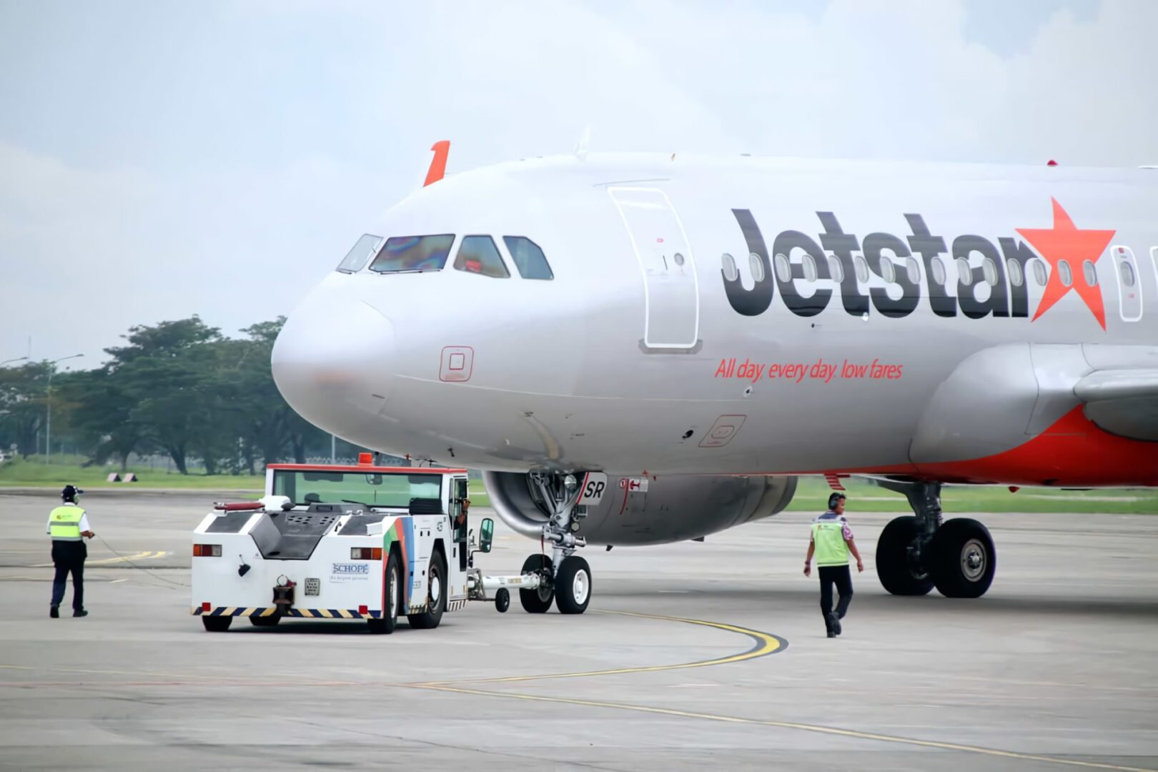 Phi cơ của Jetstar Asia tại Singapore. Ảnh: Jetstar Asia